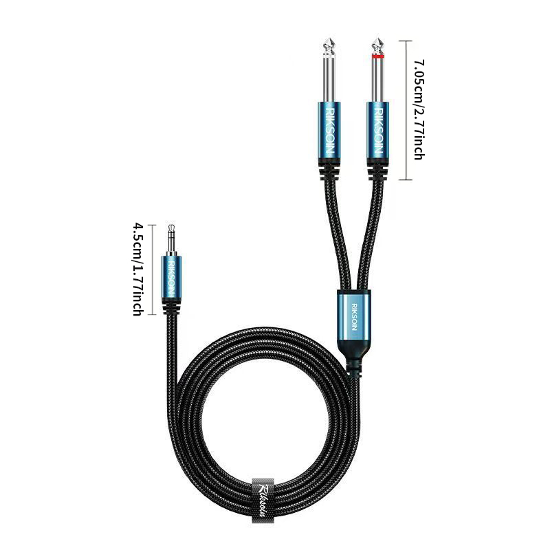 3,5-mm-TRS-zu-Dual-6,35-mm-TS- – Audio Splitter Y Bewertung und Preis