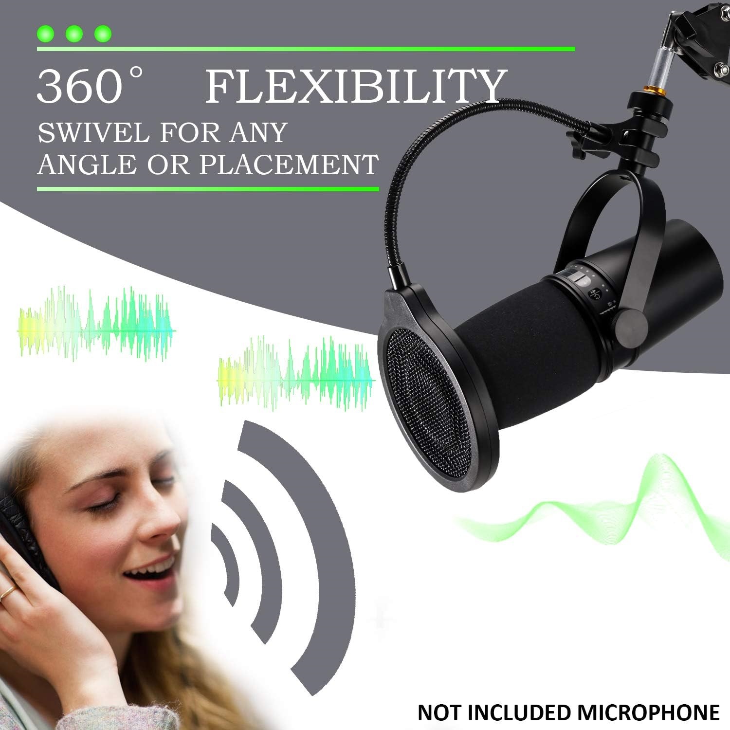 Für Shure MV7 Mikrofon Pop-Fil – Shure Mic Mv7 Bewertung und Preis
