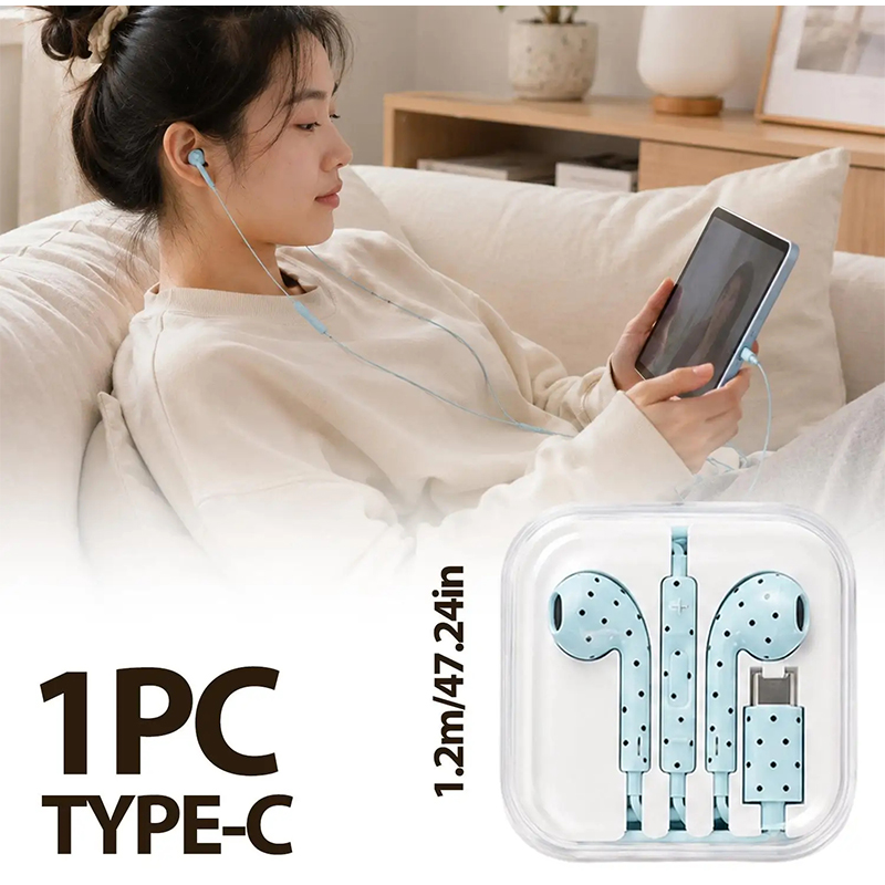 In-Ear-Kopfhörer mit Polka-Dot – Wired Earphone Mic Bewertung und Preis